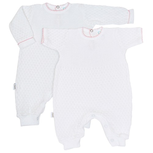 Paty Knit Romper Short Sleeve/Long Sleeve