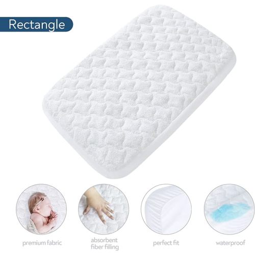 Bassinet Mattress Pad Cover 32" x 18"