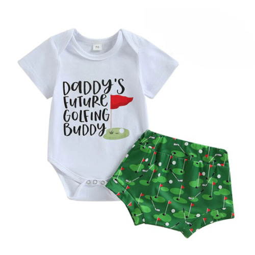 DADDY'S FUTURE GOLFING BUDDY Summer Outfit - Hazel & Bo