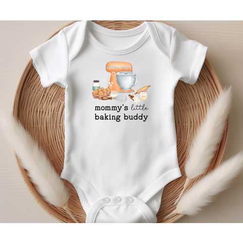 Baking Buddy Onesie®, Personalized Baking Buddy Onesie®, Cooking Onesie®, Baking Baby Gift