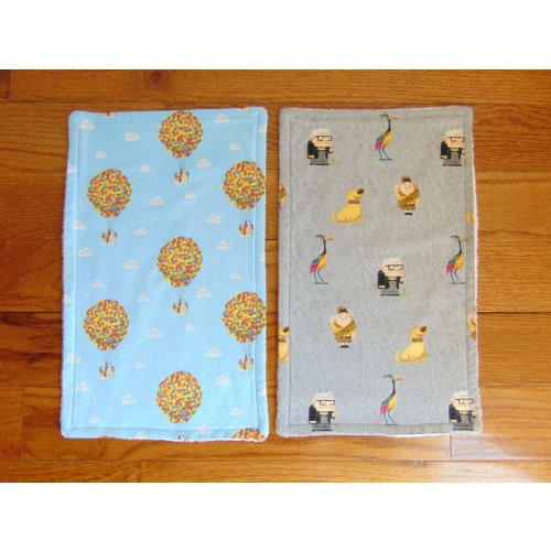 Set of 2 Up Burp Cloths - Baby Shower Gift