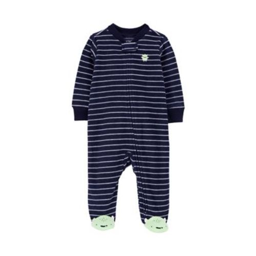 Baby Boys Microfleece Printed Footie Pajamas
