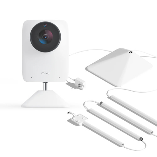 Miku Pro Smart Baby Monitor With Floor Stand | No Contact Breathing and Sleep Tracking