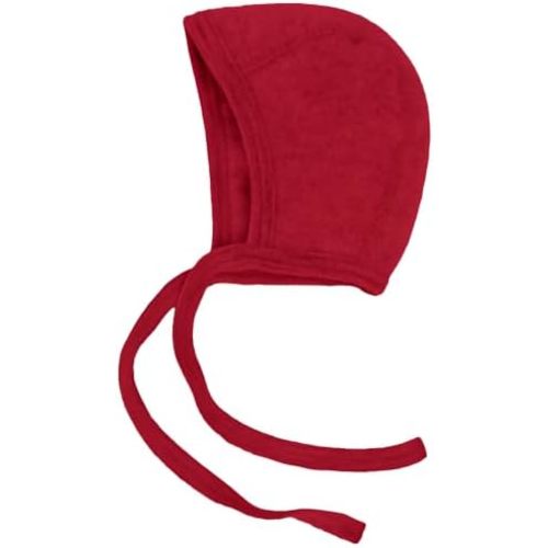 Newborn Baby Bonnet: Infant Ear Protection Hat Pilot Cap, 0-6 Months, Organic Merino Wool Fleece