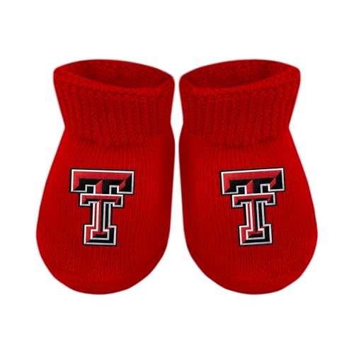Creative Knitwear College Baby Bootie Sock - Team Logo, Multiple Colors, for Boys & Girls (Newborn - 6 Months)