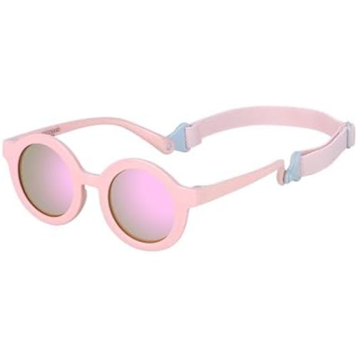 COCOSAND Polarized Baby Sunglasses with Strap Soft Silicone Nose Pads Flexible for 0-24 Months Infant Toddler Girls Boys