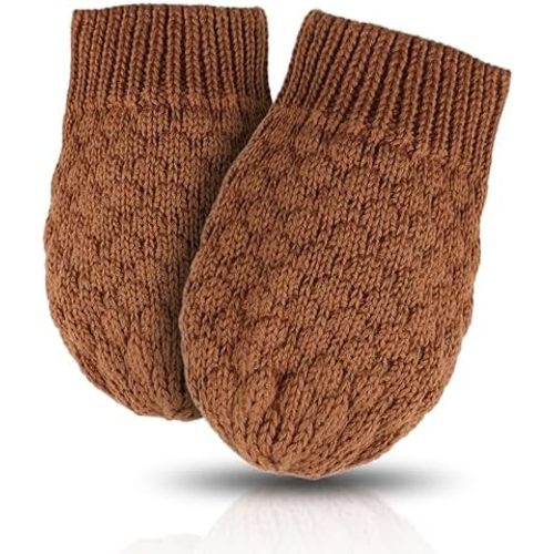 Baby Knit Mittens Toddler Boys Girls Gloves Winter Infant Newborn No Scratch Mitten 0-3 Years