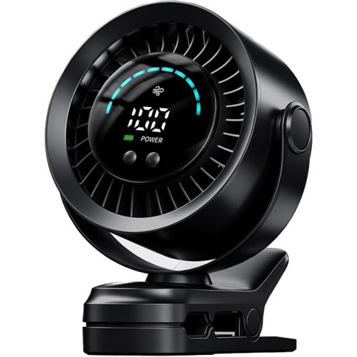 Portable Clip on Fan, Black