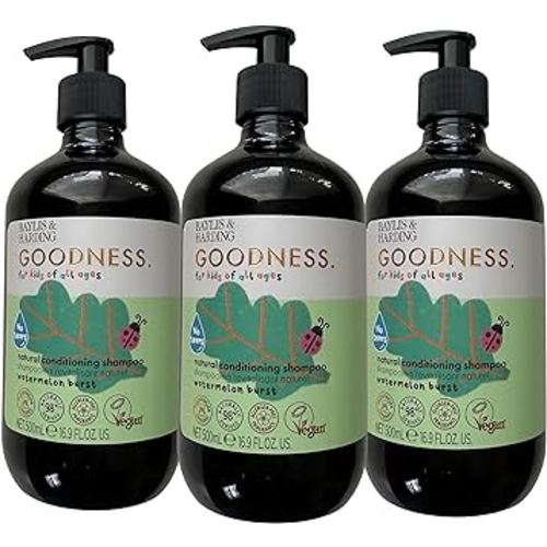 Baylis & Harding Watermelon Burst Natural Conditioning Shampoo for Kids of All Ages - 16.9oz - PACK OF 3