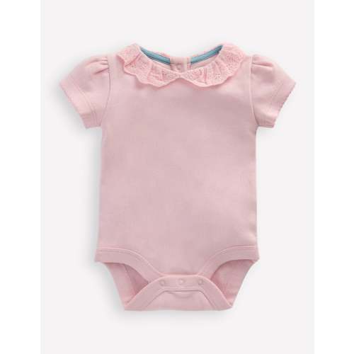 Detailed Collared Bodysuit-French Pink