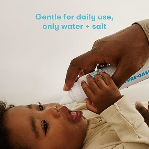 Frida Baby NoseFrida Saline Mist Spray, Baby Saline Nasal Spray Decongestant for Allergy Relief and Congestion Relief to Soften Nasal Passages, 3.4 fl.oz.