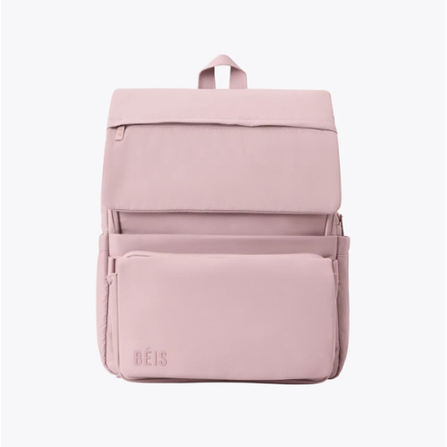 BÉIS 'The Ultimate Diaper Backpack' in Atlas Pink - Best Pink Backpack Diaper Bag