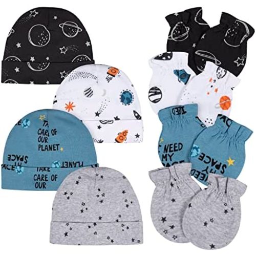 Gerber Baby Boys' Cap and Mitten Sets