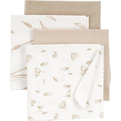 Carter's Baby Unisex Receiving Blankets 4-Pack