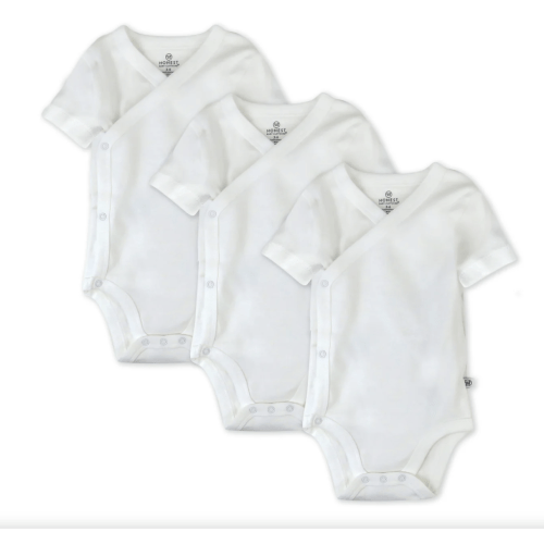 3 Pack Short Sleeve Side Snap Bodysuits | Honest Baby Clothing - Newborn