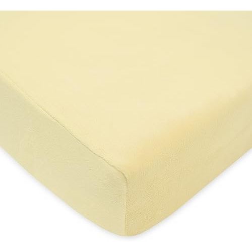 American Baby Company Heavenly Soft Chenille Fitted Crib Sheet 28" x 52", Warm and Cozy Neutral Chenille Sheet, Maize, for Boys and Girls, Fits Crib and Toddler Bed mattresses