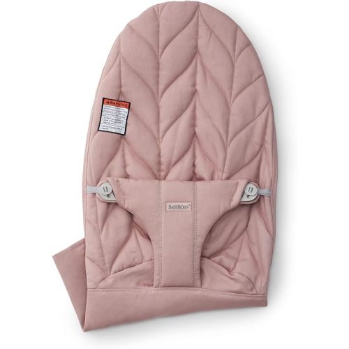 BabyBjörn Fabric Seat for Bouncer, Cotton, Petal Quilt, Dusty Pink