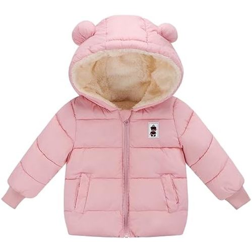 Newborn Baby Girls Fleece Outerwear Jacket Toddler Winter Coat Infant Clothes
