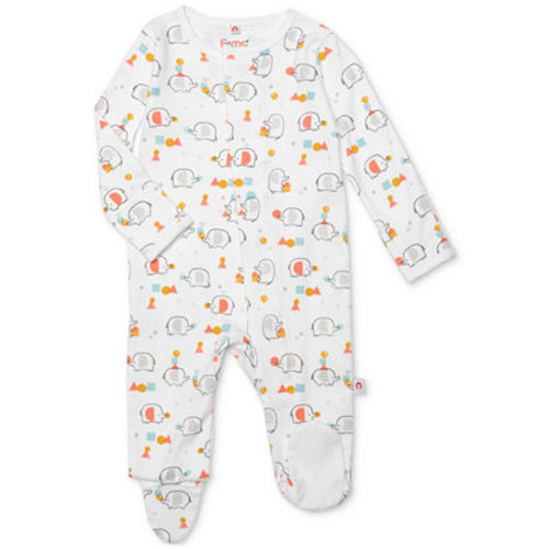 Baby Magnetic Printed Cotton Footed Coverall