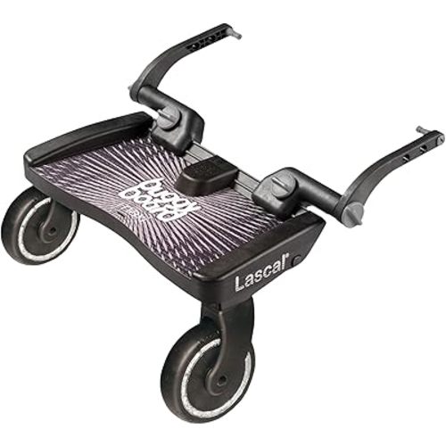 Lascal BuggyBoard Maxi Universal Stroller Board, Fits Strollers Including UPPAbaby, Baby Jogger, Bugaboo, No Need for a Double Stroller for Infant and Toddler, Max Weight 66 lbs, Black