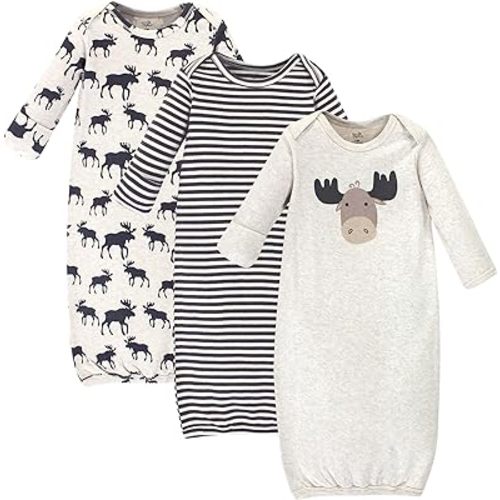 Touched by Nature Unisex Baby Organic Cotton Gowns