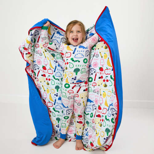 Coloring Crew Large Cloud Blanket | Little Sleepies