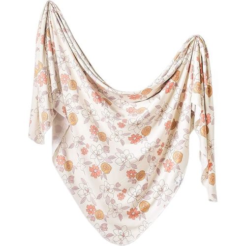 Copper Pearl Large Premium Knit Baby Swaddle Receiving Blanket Ferra