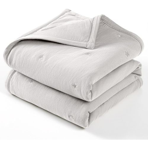 Lulu moon Muslin Baby Blanket Quilt - Crib for Toddlers Crib, Caramel