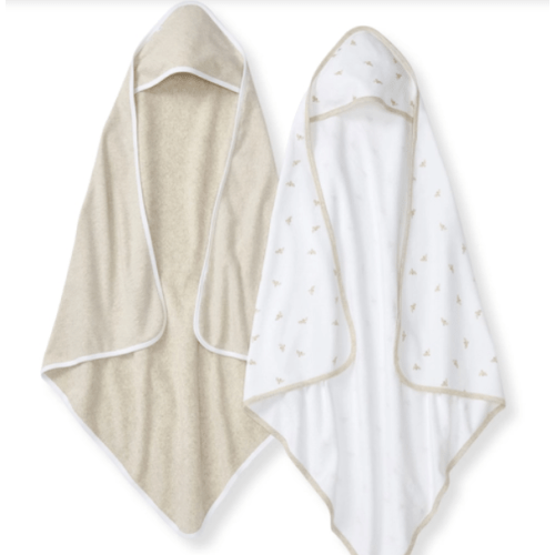 Golden Bee Organic Knit Terry Towels Set of 2 - Oat