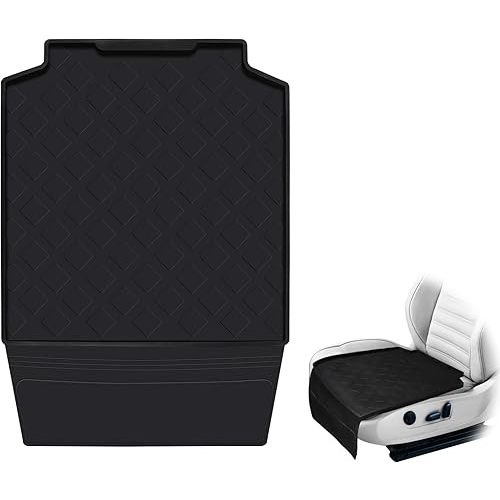Car Seat Protector for Kids, Featuring Latch-Compatible Design with Waterproof Anti-Spill and Compression Damage Protection (Black-1pcs)