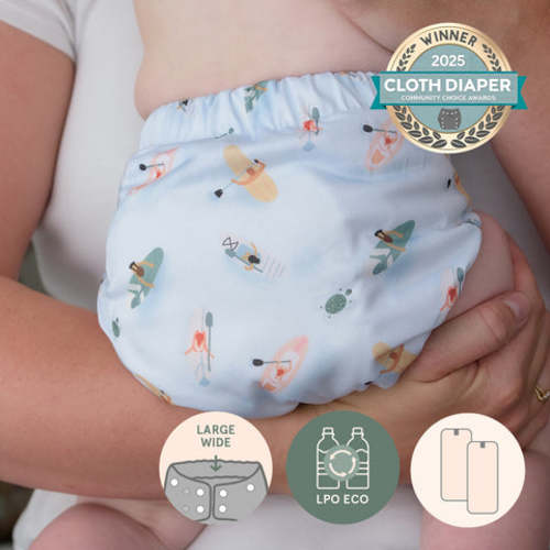 Wide Elastic Pocket Diaper | La Petite Ourse Canada