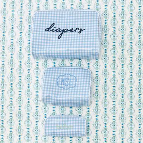 Patterned Toiletry Bag Trio | Weezie Towels