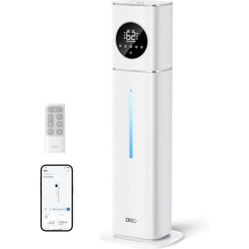 DREO HM735S 11L Smart Humidifier, Remote & APP Control, Baby, Color White
