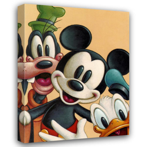 Charlton Home® Mickey, Donald, and Goofy - Friends Forever MCG-PFD1455 | Wayfair