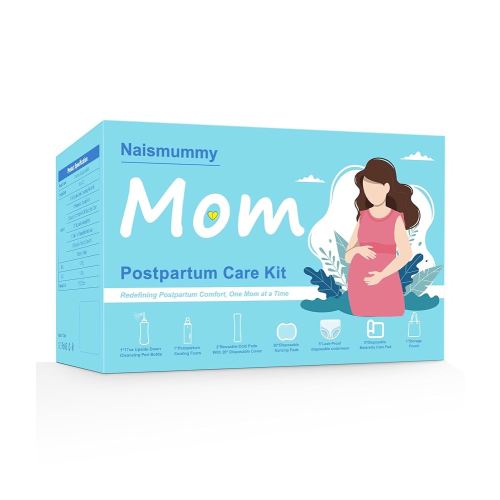 Postpartum Essentials Recovery Kit for Labor & Delivery – Nursing Pads, Peri Bottle, Ice Pack Pad, Postpartum Underwear, Disposable Bed Pads, Perineal Foam, 55 Piece Gift Set