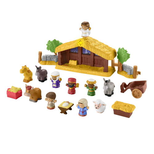 Fisher-Price Little People 2023 Edition - Nativity Scene Set, Manger Play, Christmas Story Toy