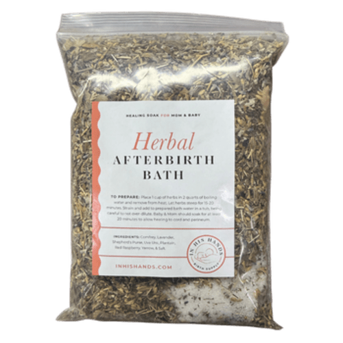 Herbal Afterbirth Sitz Bath dry herb soak with salt, 12oz. | In His Hands