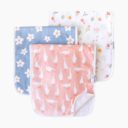 Copper Pearl Printed Burp Cloth Set - Goosie