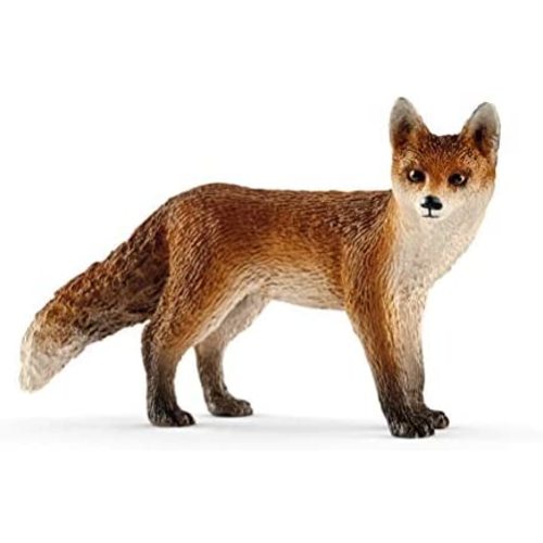 SCHLEICH Wild Life, Animal Figurine, Animal Toys for Boys and Girls 3-8 Years Old, Fox Brown