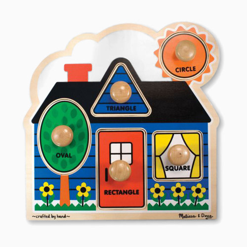 Melissa & Doug First Shapes Jumbo Knob 5 Piece Puzzle Set