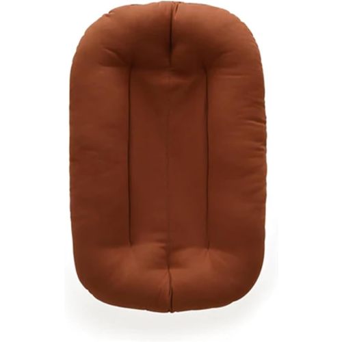 Baby Lounger for Newborn, Bionic Design Baby Lounger, Soft Organic Cotton Breathable Lounger for Infants 0-18 Months (Brown)