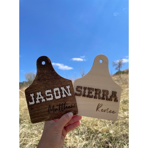 Cow Tag Birth Announcement Sign, Rodeo Baby Name Sign, Hospital Name Sign, Cow Tag Name Sign, Western, Cowgirl Name, Cowboy Name Cow Nursery