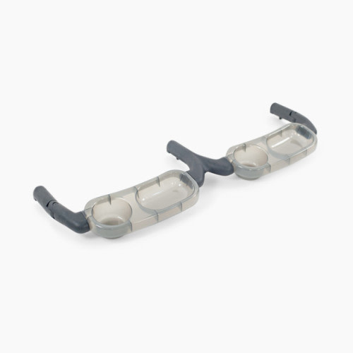 Zoe Twinᵛ² Double Snack Tray - Grey