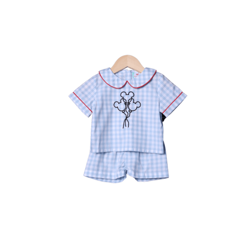 Embroidered Magical Mouse Balloons Short Set – The Smocked Flamingo