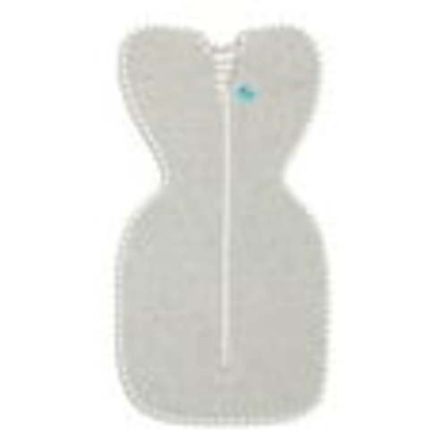 Love to Dream Swaddle Up™ Cotton 1.0 TOG Baby Sleep Sack, Arms Up Design, Twin Zipper, Small 8-13 lbs, Gray