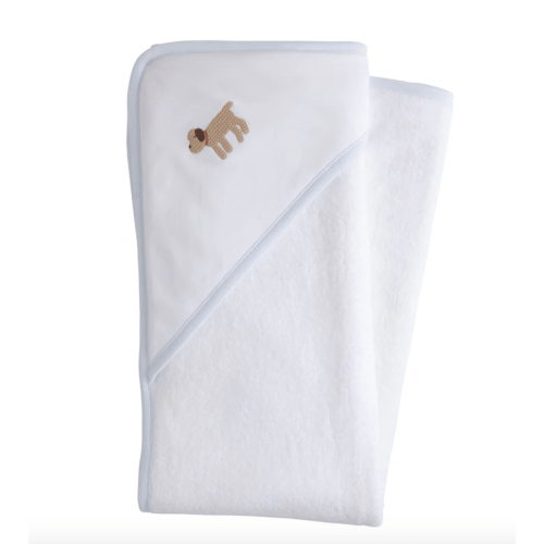 Little English - Hooded Towel Boy Lab - Blue – Dottie Doolittle