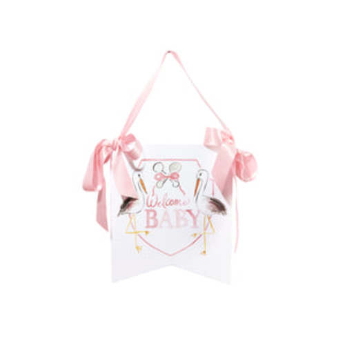 "Welcome Baby" Stork Hanger – Over The Moon Gift