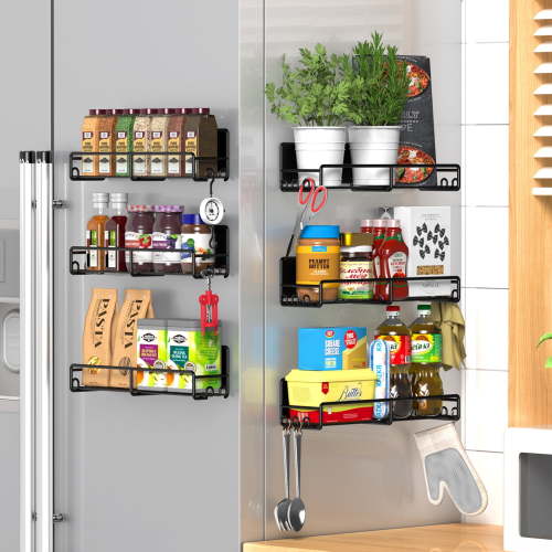 Magnetic Spice Rack Organizer, 6 Pack