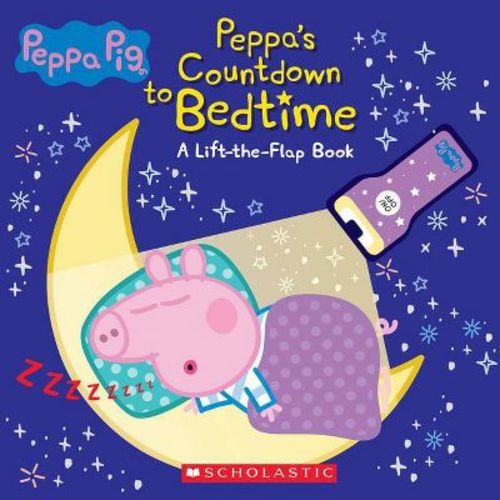 Countdown to Bedtime: Lift-The-Flap Book with Flashlight (Peppa Pig) - (Mixed Media Product)