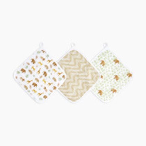 Aden + Anais Essentials Cotton Washcloth (3 Pack) - Tanzania